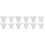 12Pièces Inserts Silicone Pour Tire-Lait Portable Transparent 5
