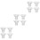 12Pièces Inserts Silicone Pour Tire-Lait Portable Transparent 6
