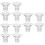 12Pièces Inserts Silicone Pour Tire-Lait Portable Transparent 8