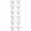 12Pièces Inserts Silicone Pour Tire-Lait Portable Transparent 9