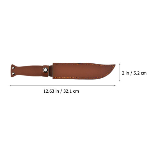 Étui Protecteur Couteau Camping Cuir Coffee Usage Extérieur 1