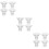 12Pièces Inserts Silicone Pour Tire-Lait Portable Transparent 10