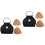 2Ensembles -Picks Guitare Noir Bois PU Simple Et Durable 6