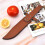 Étui Protecteur Couteau Camping Cuir Coffee Usage Extérieur 5
