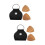 2Ensembles -Picks Guitare Noir Bois PU Simple Et Durable 9