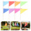 16Pcs Lightweight Garden Marker Flags Durable Polyester Yard Marking 7