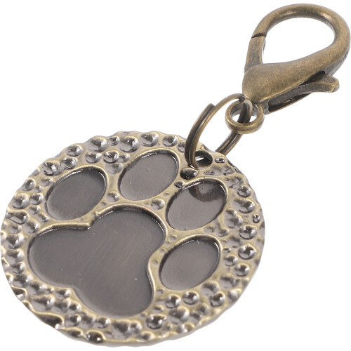 4Pièces Pendentifs Chats Argenté Rond 1