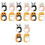 16Pcs ABS Bag Hooks Flexible Table Hangers for Home Use 5