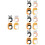 16Pcs ABS Bag Hooks Flexible Table Hangers for Home Use 8