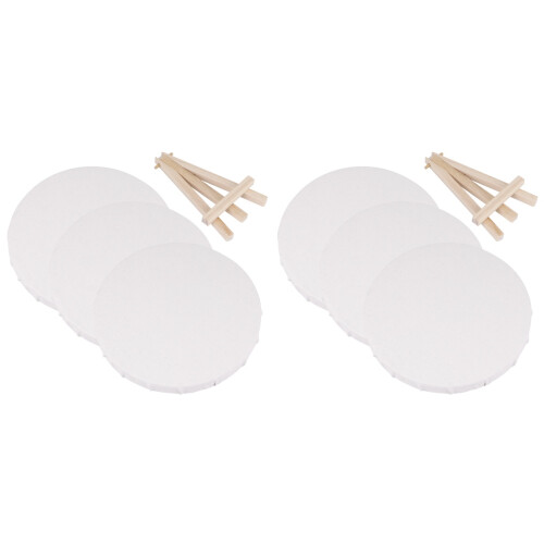 8Pcs White Blank Painting Boards Canvas Frame for Drawing Art Mediums 1