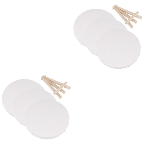 8Pcs White Blank Painting Boards Canvas Frame for Drawing Art Mediums 2