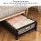 Under Bed Storage Container 75L Black with Wheels, Dust Proof & spacious 11