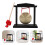 Gong Cuivre Durable Sur Support Bois Avec Maillet Polyvalent 10
