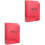 2Pcs Red Retro Style Iron Mailbox Wall Mount Locking Suggestion Box 5