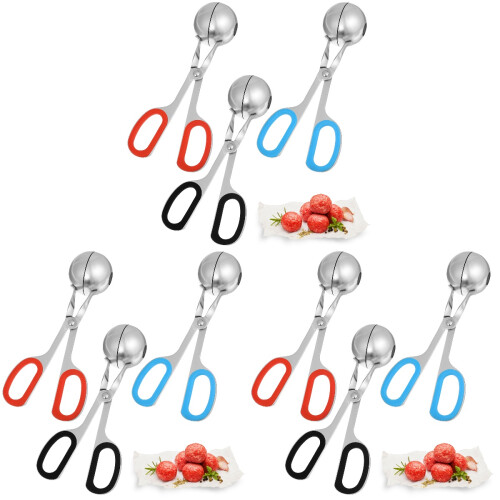 9Pcs Stainless Steel Meatball Maker Tool Multi-Use Kitchen Scoop Set 1