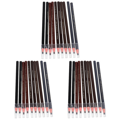 30Pcs Assorted Color Eyebrow Cosmetics Pencils Waterproof Makeup Tools 2