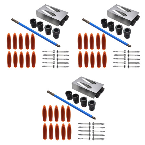 84Pcs Woodworking Hand Tools Grey Locator Bits Hole Kit for Drilling 2