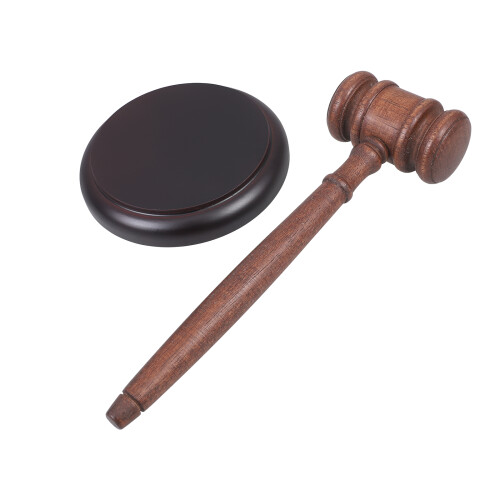 2Ensembles Maillets De Tribunal En Bois Avec Base Pour Collection 2