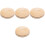 8Pièces Panneaux Rond Bois Clair Annonce - 5