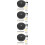 4Sets Iron Ceiling Canopy Plate for Home Pendant Light Fixture 9