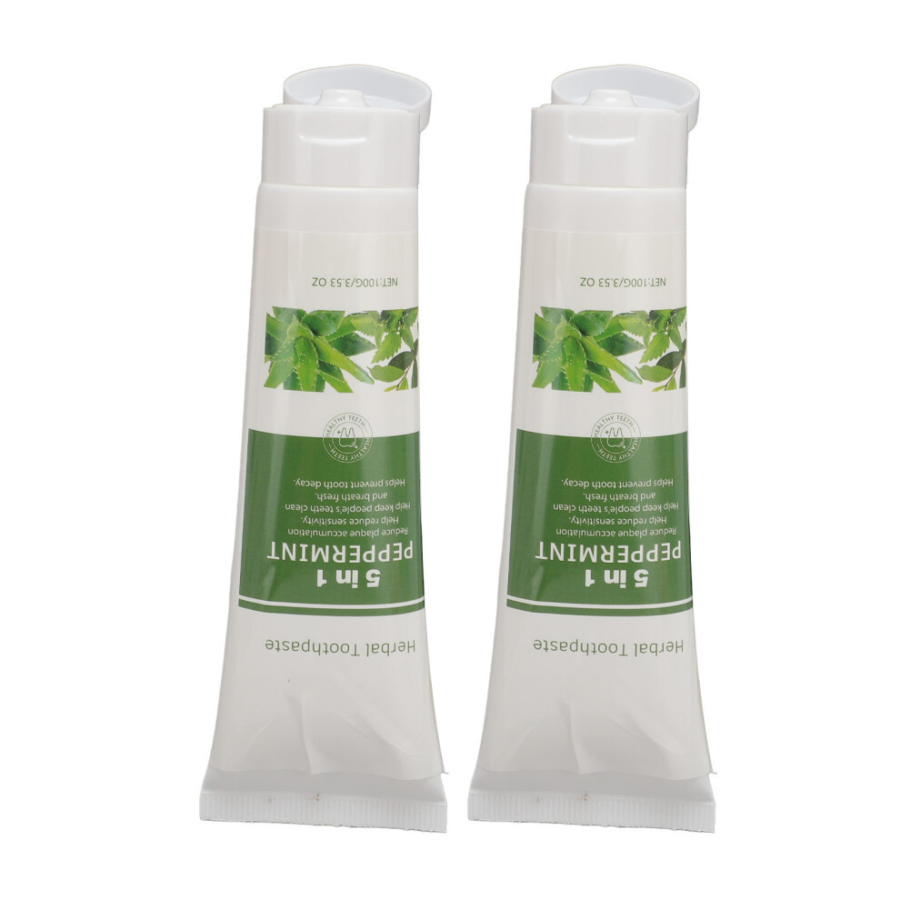 2pcs Peppermint Herbal Toothpaste 100g Fresh Breath & Gums Care