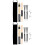 2Sets Multi-Purpose Drum Kit Stick Set with Wire Brush and Tuning Keys 5