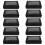 50Pcs Kraft Paper Bakery Pastry Boxes with Clear Window Black 9