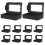 50Pcs Kraft Paper Bakery Pastry Boxes with Clear Window Black 11