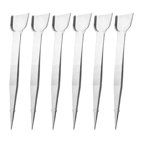 30Pcs Silver Precision Craft Tweezers for Beading and Model Making 2