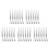30Pcs Silver Precision Craft Tweezers for Beading and Model Making 5