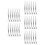 30Pcs Silver Precision Craft Tweezers for Beading and Model Making 8