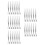 30Pcs Silver Precision Craft Tweezers for Beading and Model Making 10