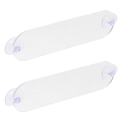 4Pcs Clear Car Tag Holder with Suction Cups Acrylic Windshield Mount 1
