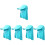 5Pcs Blue Portable Large Sun Hat Neck Protective Hat for Camping 5