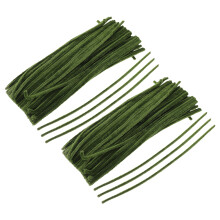 400St Olijfgroene Chenille Voor Kunstwerken En Feestdecoraties