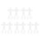 50Pcs Plastic Cross Stitch Canvas Sheets White Grid for DIY Embroidery 5