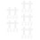 50Pcs Plastic Cross Stitch Canvas Sheets White Grid for DIY Embroidery 6