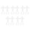50Pcs Plastic Cross Stitch Canvas Sheets White Grid for DIY Embroidery 7