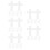 50Pcs Plastic Cross Stitch Canvas Sheets White Grid for DIY Embroidery 9