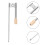 6Pcs Clay Glaze Blower Portable Stainless Sprayer 11