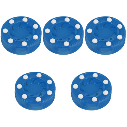 5Pcs Lightweight Blue Roller Hockey Puck Game Training Accessory 2