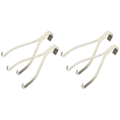 4Pcs Durable Silver Meat Hooks for Kitchen Bbq Sausage Bacon Hanging 1