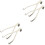 4Pcs Durable Silver Meat Hooks for Kitchen Bbq Sausage Bacon Hanging 3