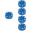5Pcs Lightweight Blue Roller Hockey Puck Game Training Accessory 7