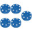 5Pcs Lightweight Blue Roller Hockey Puck Game Training Accessory 8