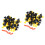 100Sets Tile Levelers for Home Use Assorted Color Alignment Spacers 3