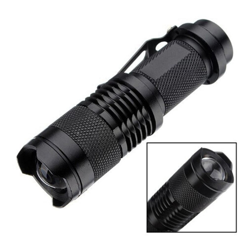 Telescopic Focusing Flashlight Outdoor  Telescopic Zoom Flashlight Fluorescent Dose Flashlight Red Light 2