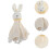 Baby Teething Blanket White Durable Down Cotton Toy 8