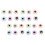 48Pcs Plastic Halloween Eyeballs Assorted Colors Spooky Decor Props 2