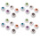 48Pcs Plastic Halloween Eyeballs Assorted Colors Spooky Decor Props 3